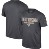 COLOSSEUM COLOSSEUM CHARCOAL WEST VIRGINIA MOUNTAINEERS OHT MILITARY APPRECIATION  T-SHIRT