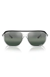 Ray Ban Bill One Chromance Sunglasses In Clear