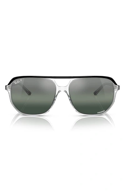 Ray Ban Bill One Chromance Sunglasses In Clear
