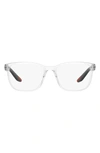 Prada 57mm Pillow Optical Glasses In Crystal