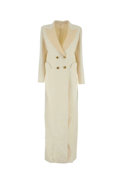 Blazé Milano Blaze Milano Ivory Viscose Blend Heart Blazer Dress In Neutral
