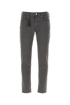 Incotex Dark Grey Stretch Cotton Pant In Grey