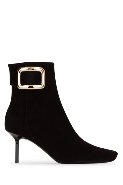 Roger Vivier Woman Ankle Boots Black Size 7 Leather