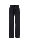 Tekla Unisex Black Flannel Pyjama Trousers In Grey