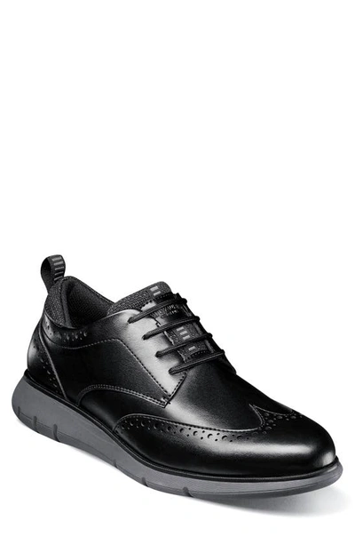 Nunn Bush Men's Stance Wingtip Casual Oxford Shoes In Black Multi