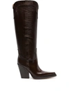 Paris Texas El Dorado 100mm Leather Boot In Brown