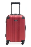 Kenneth Cole Out Of Bounds 20" Hardside Carry-on Luggage In Scarlet Red