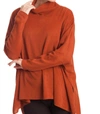 ANGEL COWL NECK OVERSIZED SWEATER IN RUST