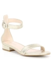 Pelle Moda Newport Sandal In Platinum Gold In Multi