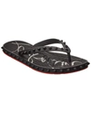 Christian Louboutin Loubi Flip Donna Flat Black Sandals In Black
