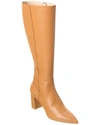 STUART WEITZMAN RENEGADE ZIP 75 LEATHER KNEE-HIGH BOOT