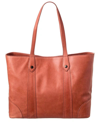 Frye Melissa Leather Shopper Tote In Pink