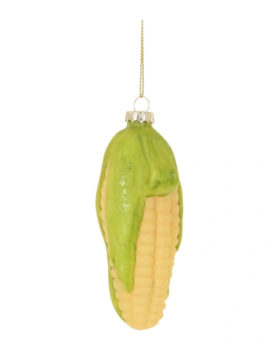 Cody Foster & Co. Field Corn Ornament In Yellow