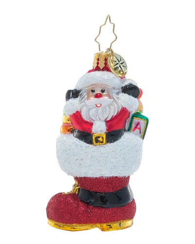 Christopher Radko Baby's Got The Boot Of Loot Gem Christmas Ornament