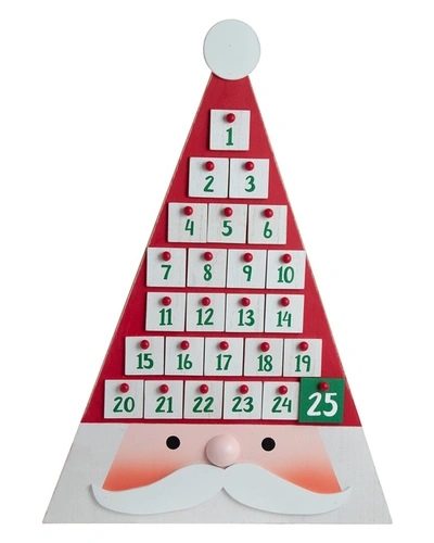 Kurt Adler 19.7in Triangle Santa Head Advent Calendar