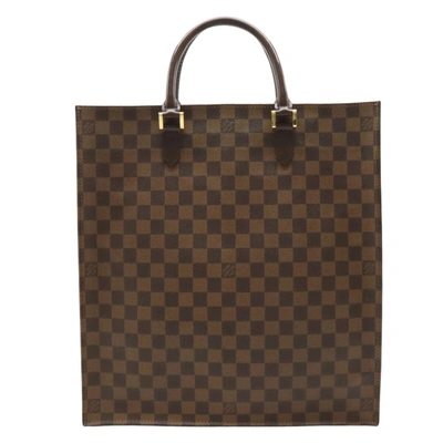 Pre-owned Louis Vuitton Sac Plat Canvas Tote Bag () In Brown
