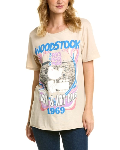 Recycled Karma Woodstock Music & Art Fair 1969 T-shirt In Beige