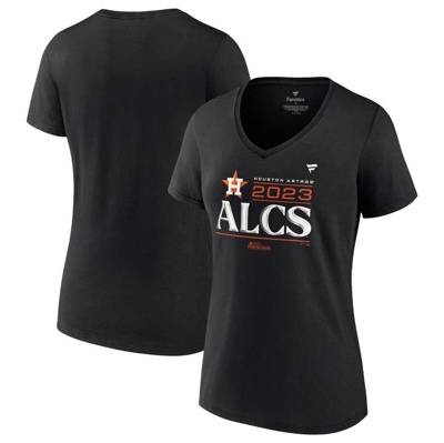 Fanatics Branded  Black Houston Astros 2023 Division Series Winner Locker Room V-neck T-shirt