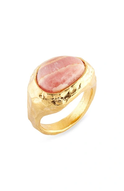 ALIGHIERI THE SKIES ABLAZE RHODOCHROSITE RING