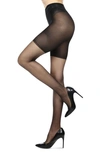 Memoi Ultra Transparent Tights In Black