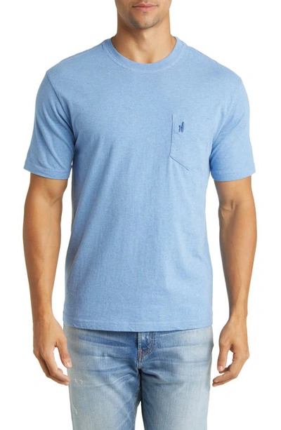 Johnnie-o Dale Heathered Pocket T-shirt In Maliblu