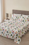 Woven & Weft Holiday Print Turkish Cotton Sheet Set In Holiday Gnomes