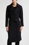 ISSEY MIYAKE PLEATED DOUBLE BREASTED COAT