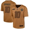 NIKE YOUTH NIKE JUSTIN HERBERT BROWN LOS ANGELES CHARGERS 2023 SALUTE TO SERVICE LIMITED JERSEY