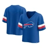Fanatics Branded  Royal Buffalo Bills Established Jersey Cropped V-neck T-shirt In Royal