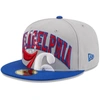 New Era Men's  Gray, Royal Philadelphia 76ers Tip-off Two-tone 59fifty Fitted Hat In Gray