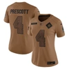 Nike Dak Prescott Dallas Cowboys Salute To Service  Women's Dri-fit Nfl Limited Jersey In Brown