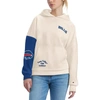 TOMMY HILFIGER TOMMY HILFIGER CREAM/ROYAL BUFFALO BILLS HARRIET PULLOVER HOODIE