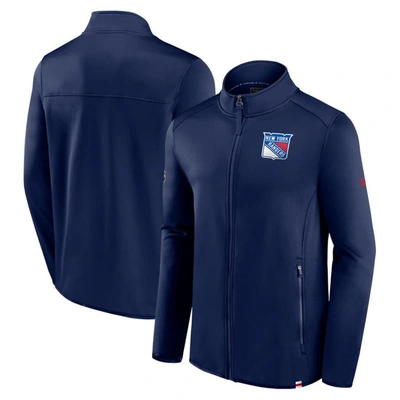 Fanatics Men's  Navy New York Rangers Authentic Pro Rink Fleece Full-zip Jacket