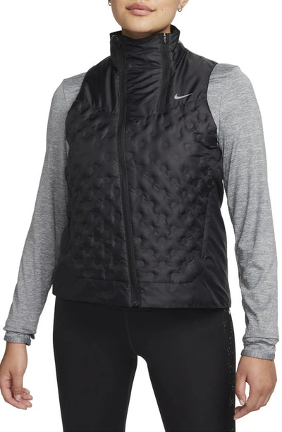 Nike Women's Therma-fit Adv Repel Aeroloft Running Vest In Black