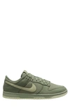 Nike Dunk Low Retro Premium Basketball Sneaker In Oil Green/ Olive Aura/ Phantom