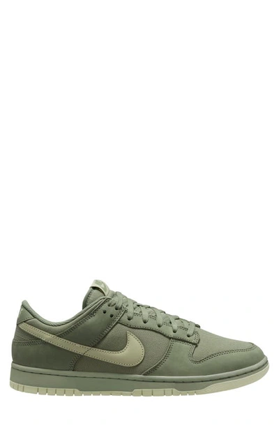 Nike Dunk Low Retro Premium Basketball Sneaker In Oil Green/ Olive Aura/ Phantom