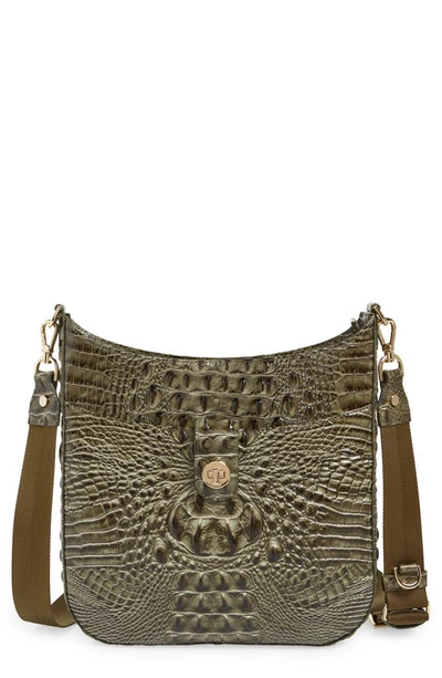 Brahmin Leia Pomegranate Melbourne Crossbody In Hunter