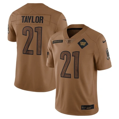 Nike Sean Taylor Washington Commanders Salute To Service  Men's Dri-fit Nfl Limited Jersey In Brown