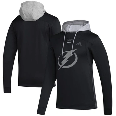 Adidas Originals Adidas Black Tampa Bay Lightning Refresh Skate Lace Aeroready Pullover Hoodie