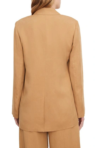 Vince Double-breasted Blazer In Amber Wave