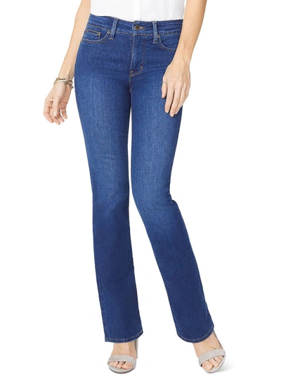 Nydj Barbara Bootcut High-rise Tummy-control Denim Jeans In Blue