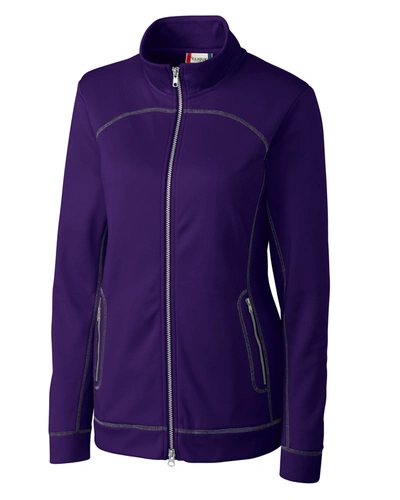 Clique Ladies Helsa Full Zip Jacket In Purple