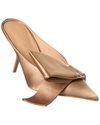 FERRAGAMO FERRAGAMO ASYMMETRIC BOW SATIN PUMP