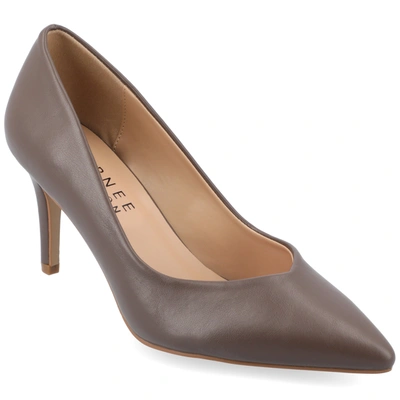 JOURNEE COLLECTION COLLECTION WOMEN'S WIDE WIDTH SUPERNATURAL TRU COMFORT FOAM GABRIELLA PUMPS WARM SHADES