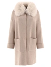 Giovi Wool And Cashmere Coat Coats Beige