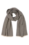 Bruno Magli Cashmere Marled Scarf In Camel