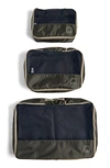 Mytagalongs Set Of 3 Packing Pods In Hunter Navy