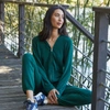 Monrow Supersoft Zip Up Hoody In Evergreen