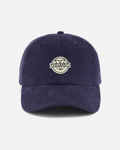 Vuarnet Corduroy Polo Cap In Navy