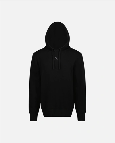 Vuarnet Knitted Signature Hoodie In Black